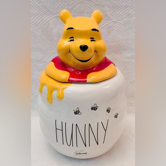 Rae Dunn Disney Winnie The Pooh Hunny Pot Cookie Jar / Canister - Picture 11 of 11